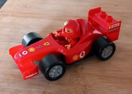 Lego Duplo Ferarri Formel 1 (F1) Modell Rennwagen Shell Vodafone