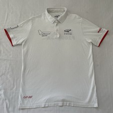 Giorgio Piola F1 Ferrari Monza F2003 GA Polo Shirt White Men’s M Italy Granprix