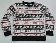 Air Jordan Jumpman Men's Ugly Sweater Size M #23 White/Black Holiday Christmas