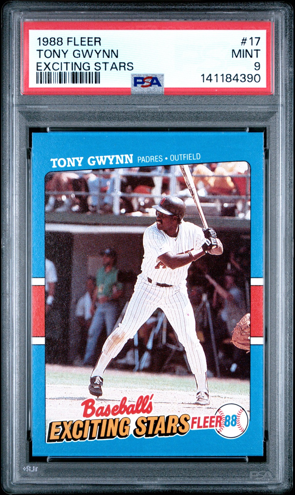 1988 FLEER EXCITING STARS #17 TONY GWYNN PSA 9