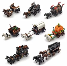MOC LEGO Medieval Horse Carriages Custom Builds - BUNDLE AND SAVE!