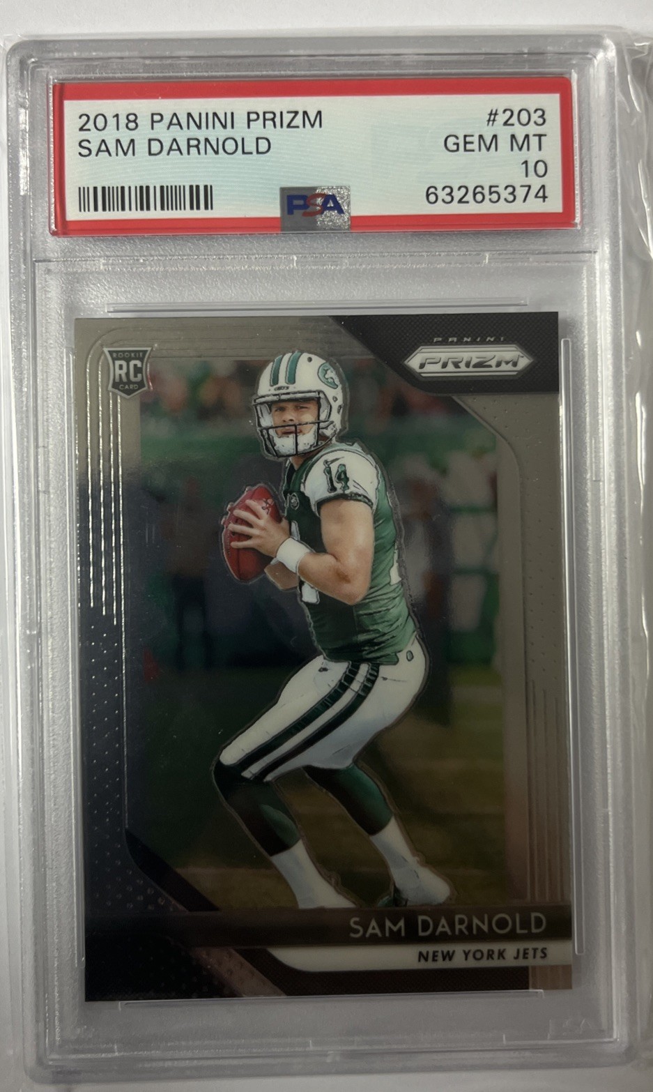2018 Panini Prizm -Sam Darnold PSA 10 #203 (RC)