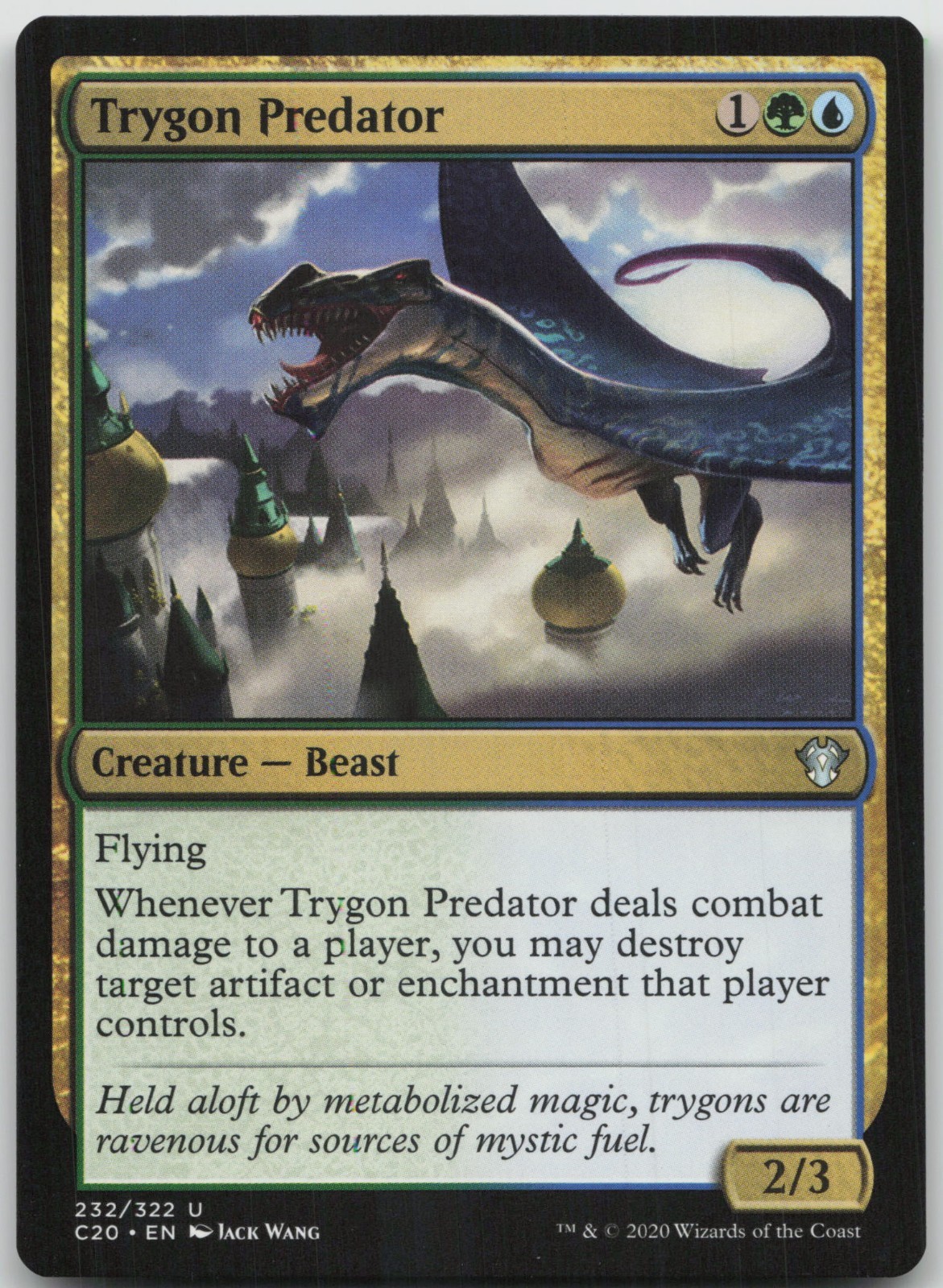 Trygon Predator 232 Uncommon Commander 2020 Magic: The Gathering Near Mint