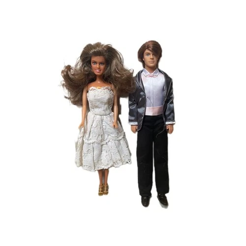 2005 Ken Every Girls Dream Will You Marry Me And Barbie In White Dress L.J.N Toy