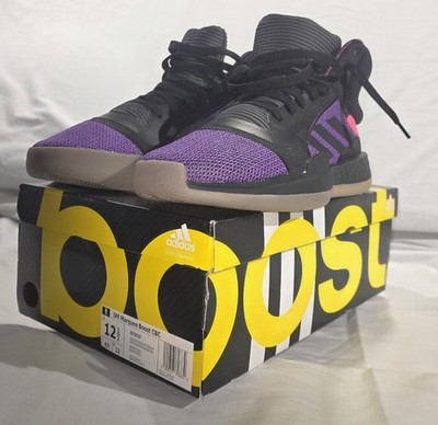 Adidas Harlem CBC CELEBRATE BLACK CULTURE Marquee Boost 1/4 TOP Purple Black Men
