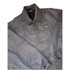 Dickies Eisenhower Insulated Gray Jacket Men's 3XL Black Quilted Inside VTG