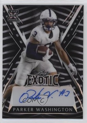 2023 Leaf Exotic Zebra Prismatic 8/13 Parker Washington Rookie Auto RC 3hd