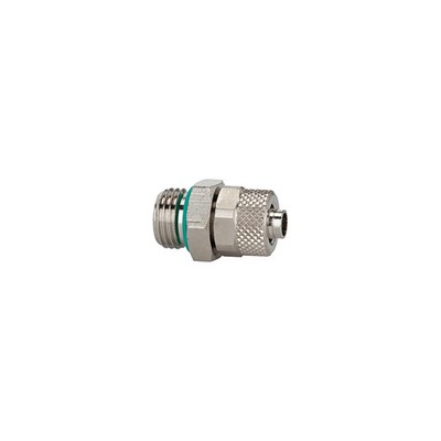 Riegler Gerade Einschraubverschraubung FKM O-Ring G1/4 a. Schlauch 6/4