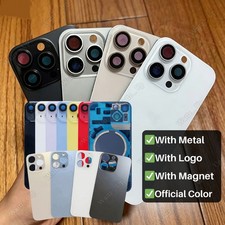 Back Glass Replacement Big Hole For iPhone 17 16 15 14 13 12 11 With Magnet Lot