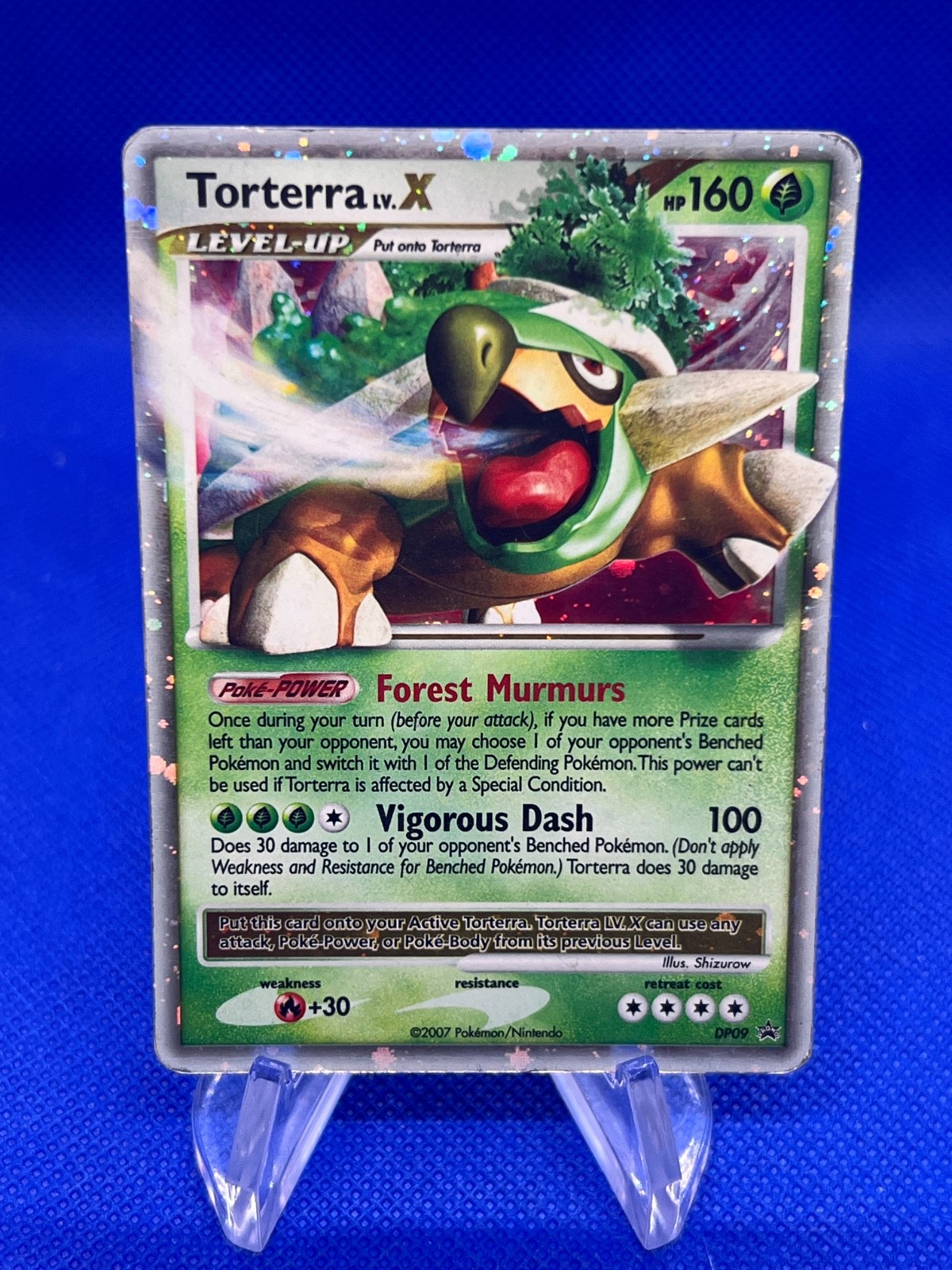 2007 Pokemon Diamond & Pearl Torterra LV.X DP09 Black Star Promo HP