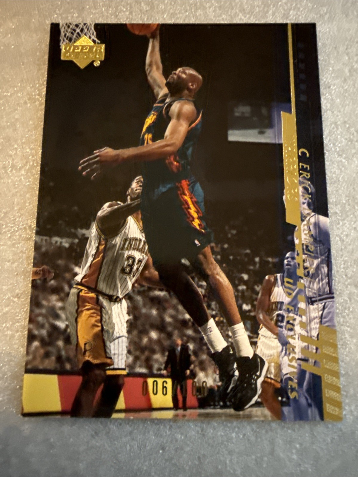 2000-01 Upper Deck UD Exclusive Gold Erick Dampier # 25-C   6/100