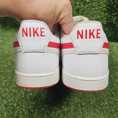 Nike Court Vision Low White University Red Sneakers CD5463  display picture 3