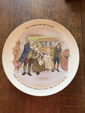 Antique 12 Inch Collector Plate Charles Dickens By The Foley 1903￼