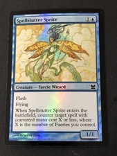 Spellstutter Sprite Foil X1 Modern Masters NM Condition See Pics Front Back