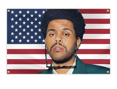 The Weeknd American Flag Tapestry - Abel Tesfaye Music Poster Banner 3x5 ft