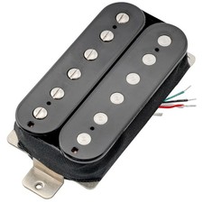 Pastilla de cuello de guitarra eléctrica Humbucker Artec HBA115 negra Alnico 5 descubierta 8,4 k