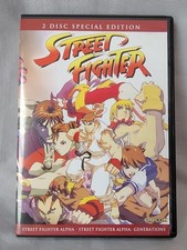 Street Fighter Alpha Generations 2DVD Set Rare OOP Manga Video Game NO BOOK