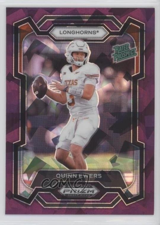 2024 Panini Prizm Draft Picks Rated Prospect Purple Ice 15/149 Quinn Ewers 10w8