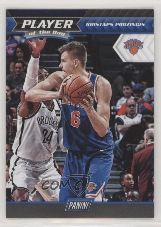 2017-18 Panini Player of the Day Kristaps Porzingis #21 00jz