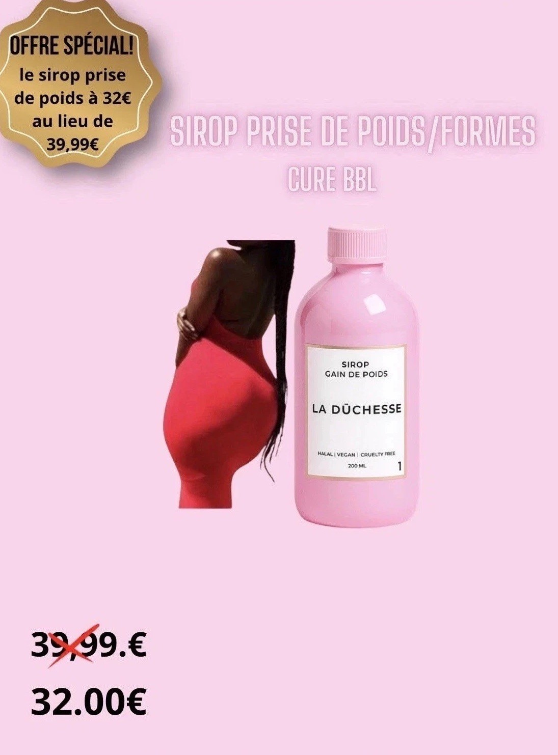 Retrouver l'appétit grâce au sirop prise de poids naturel flacon de 200ml pour silhouette harmonieuse