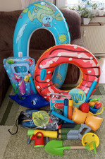 Aufblasbare Schwimmring, Wasserpistole, Tauch- Schnorchel Set, Sandspielzeug Set