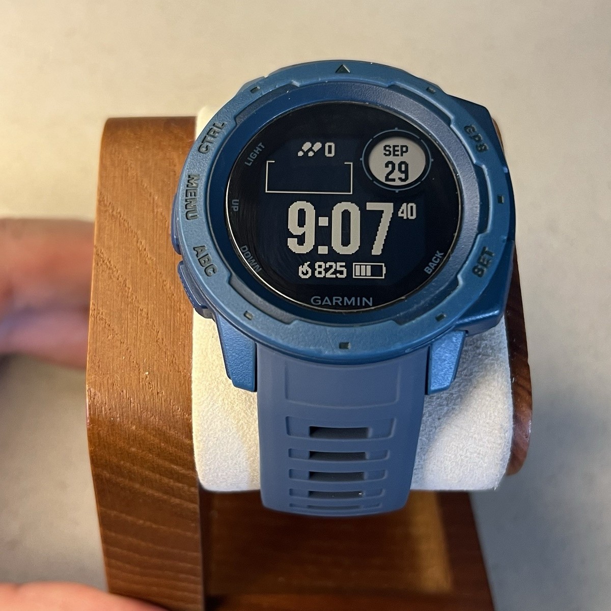 Garmin Instinct Rugged Outdoor Watch With GPS Lakeside Blue