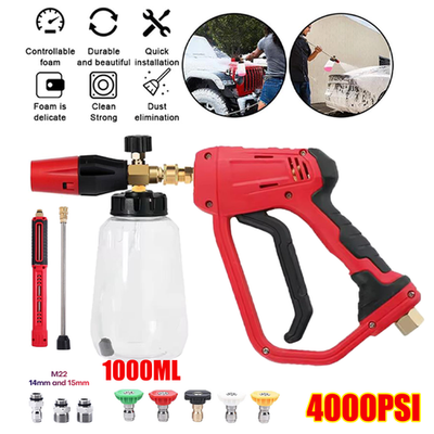 #ad #ad Pressure Washer Gun Car Wash Soap Lance Cannon Spray Jet Bottle Snow Foam Kit $45.98