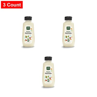 365 By WFM, Organic Mayonnaise, 11.2 Fl Oz - 3 Count