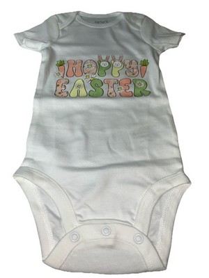 Carter s 6-9 Month Baby One Piece New With Hoppy Easter Heat Press Decal