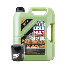5L Liqui Moly Molygen New Gen 5W-30 Wix Engine Oil Change Kit for Range Rover V8