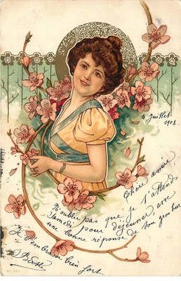 FRAU Illustratorin Anfang Jahrhundert