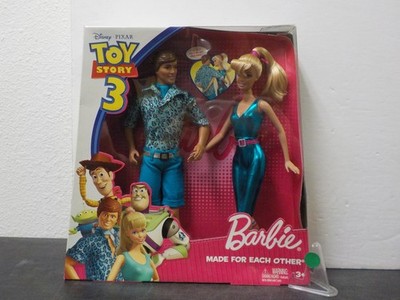 G507 DISNEY PIXAR TOY STORY 3 MADE FOR EACH OTHER BARBIE & KEN DOLL SET MATTEL