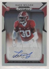 2019 Panini Prizm Draft Draft Picks Silver Prizm Auto Mack Wilson #204 Auto a8r