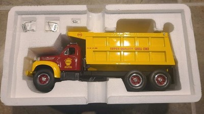 First Gear 1:34 Mack B-61 Dump Truck Shell E.J. Wallace Super Quality Coke  MIB