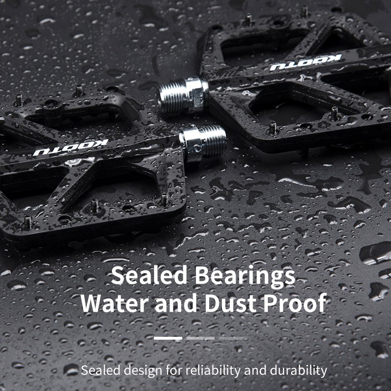 KOOTU Super Grip Mountain bike pedals, 9/16 standard , replaceable nails design