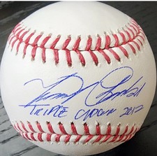 Miguel Cabrera Autographed OMLB Baseball Inscribed Triple Crown 2012 Beckett COA