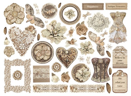Stamperia OLD LACE - DIE CUTS - OCTOBER 2024 RELEASE - Picture 2 of 2
