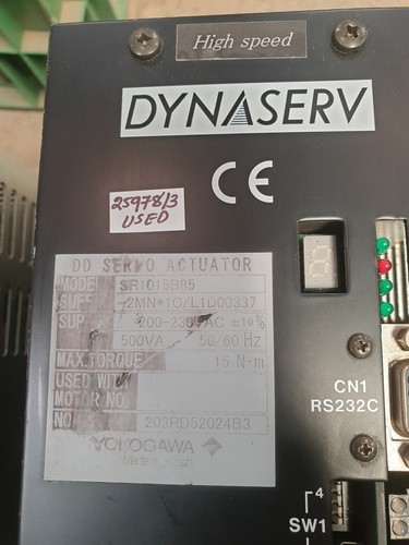 YOKOGAWA SR1015B85 Dynaserv High Speed DD Servo Actuator 500VA 50/60 HZ - Picture 7 of 8