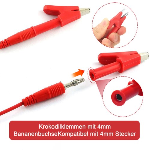 1/2/3 6pcs/set Crocodile Clip Alligator Adapter Scratch-proof And - Picture 9 of 15