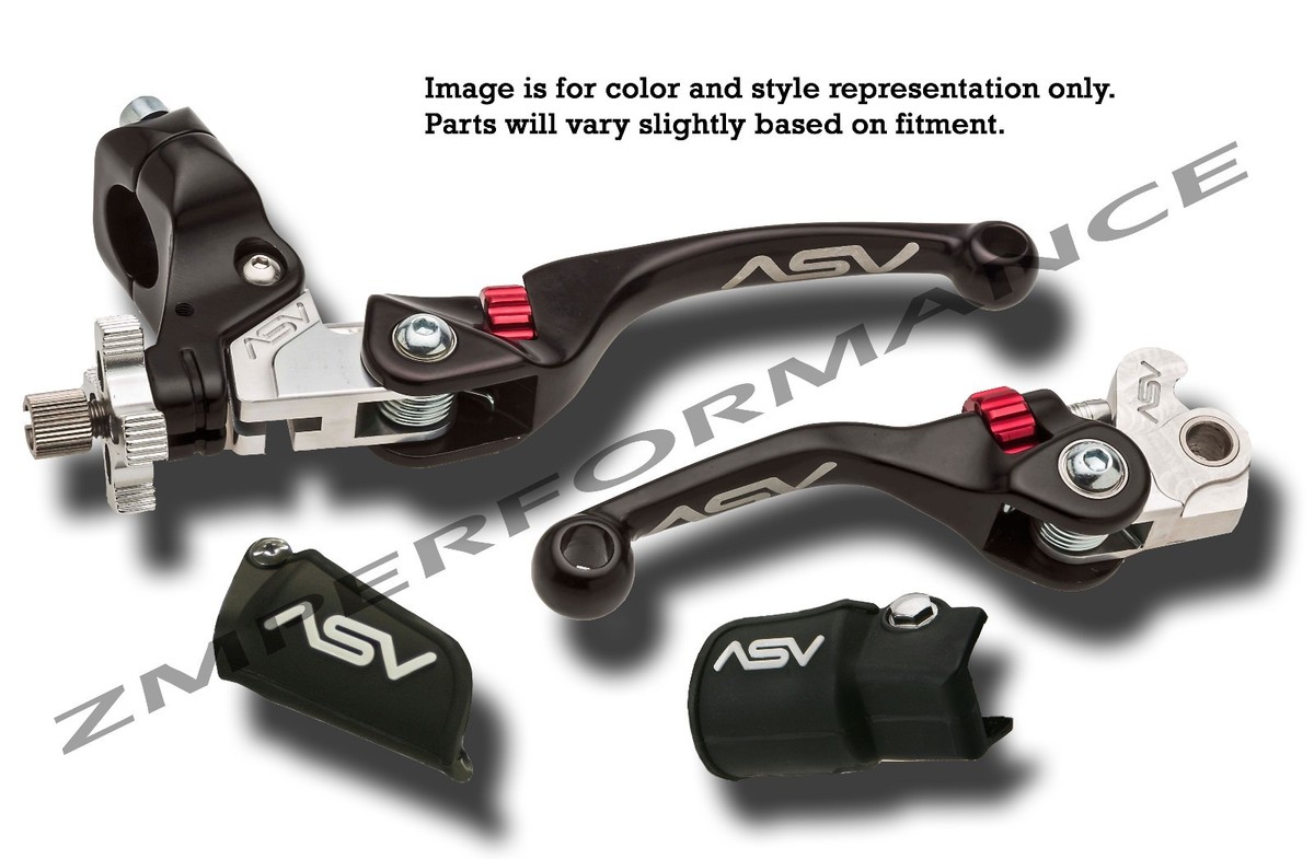 HONDA TRX400EX F4 ASV CLUTCH AND BRAKE LEVERS BLACK PAIR PACK KIT