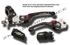 HONDA TRX 300EX F4 ASV CLUTCH AND BRAKE LEVERS BLACK PAIR PACK KIT