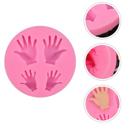 2pcs Palm Keychain Palm Backen Harz Fondant Seife, Der Hand Palm Hand Schokolade