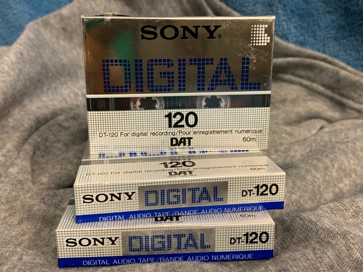 DAT Sony Digital DT-120 For Digital Recording Digital Audio Tapes 