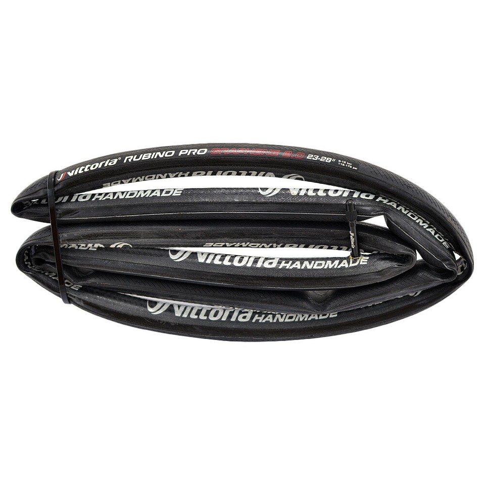 Vittoria Rubino Pro IV G2.0 Reifen – 700x23C, Graphene-Technologie, 2er Pack, Schwarz