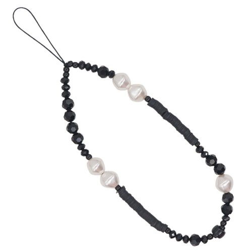 Hand Wrist Strap Lanyard Phone Decor Pearl Phone Pendant Lanyard Key Chain - 第 1/12 張圖片