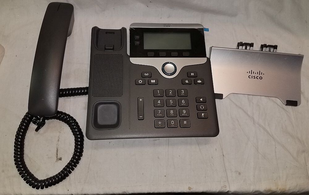 Cisco IP Phone CP 7821 K9 Charcoal + Handset + Stand Black Used | eBay