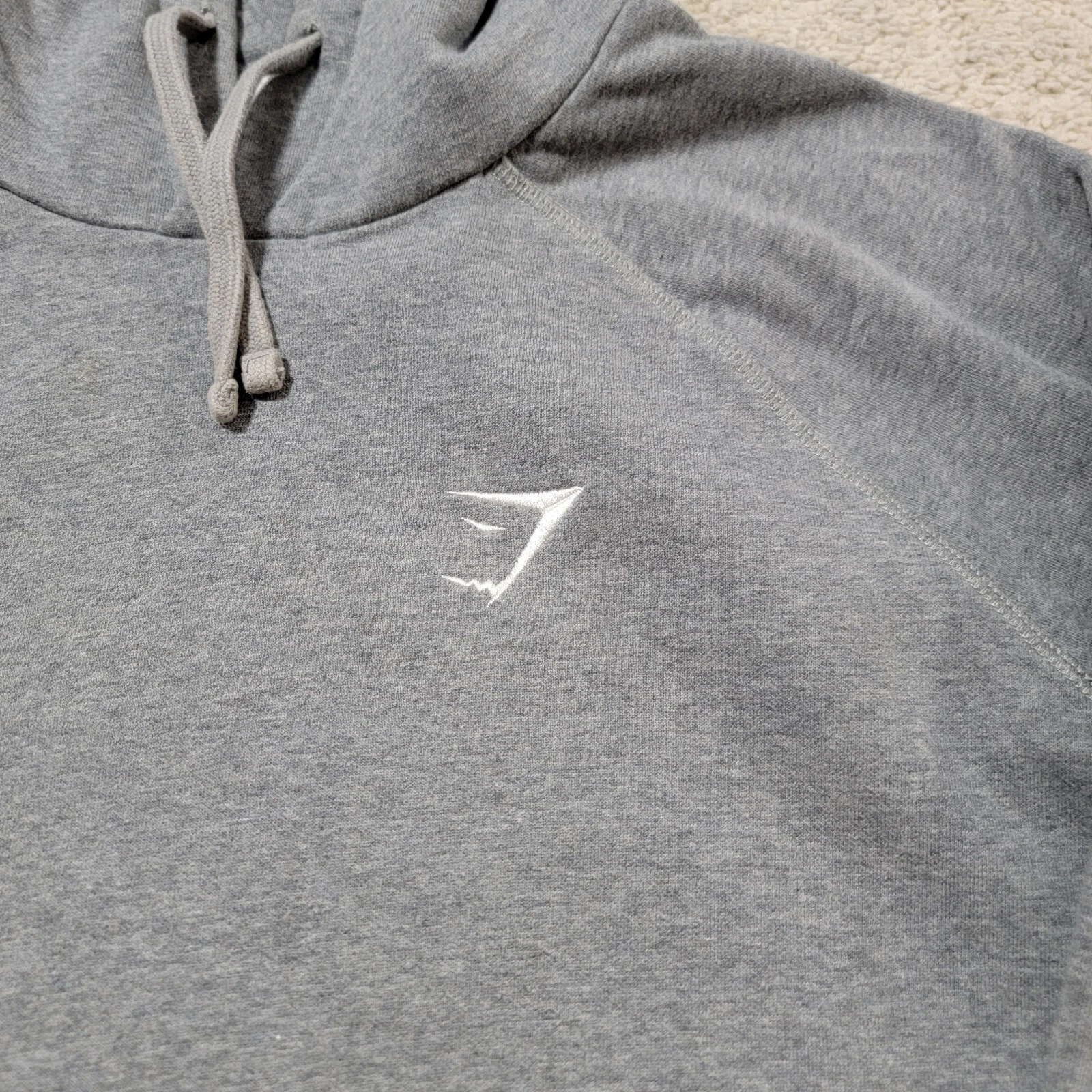 gymshark crest pullover cotton blend hoodie