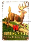 18a Hunting Rifles metal tin sign vintage hunting gun firearm huntinggun