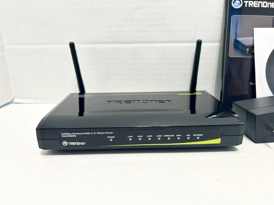 TRENDnet TEW-658BRM 300Mbps Wireless N ADSL 2/2+ Modem Router - Image 4 of 4
