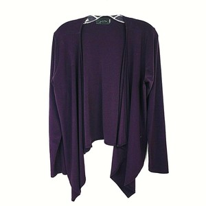 eggplant cardigan